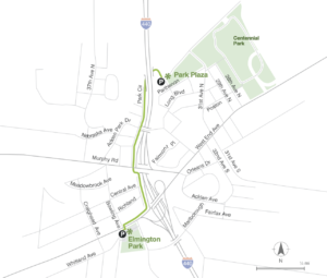 Nashville Infrastructure: City Central Greenway Map